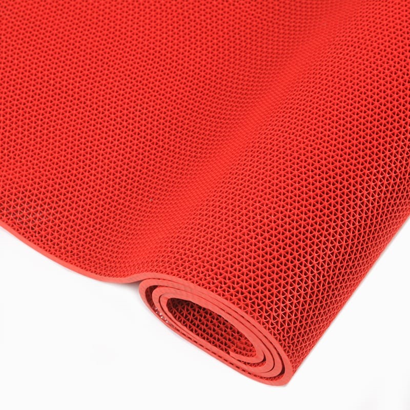 DOOR MAT PLASTIC RED